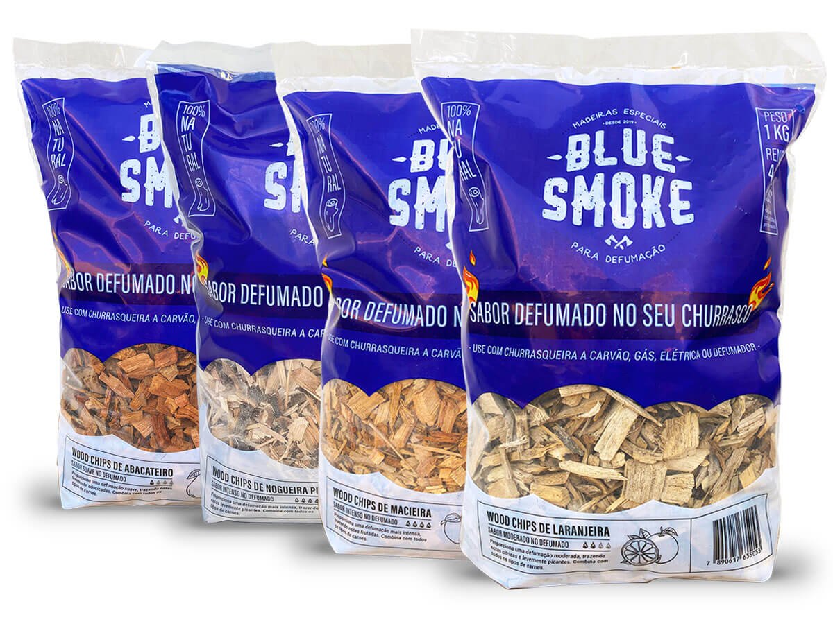 Chips de lenha frutífera Blue Smoke