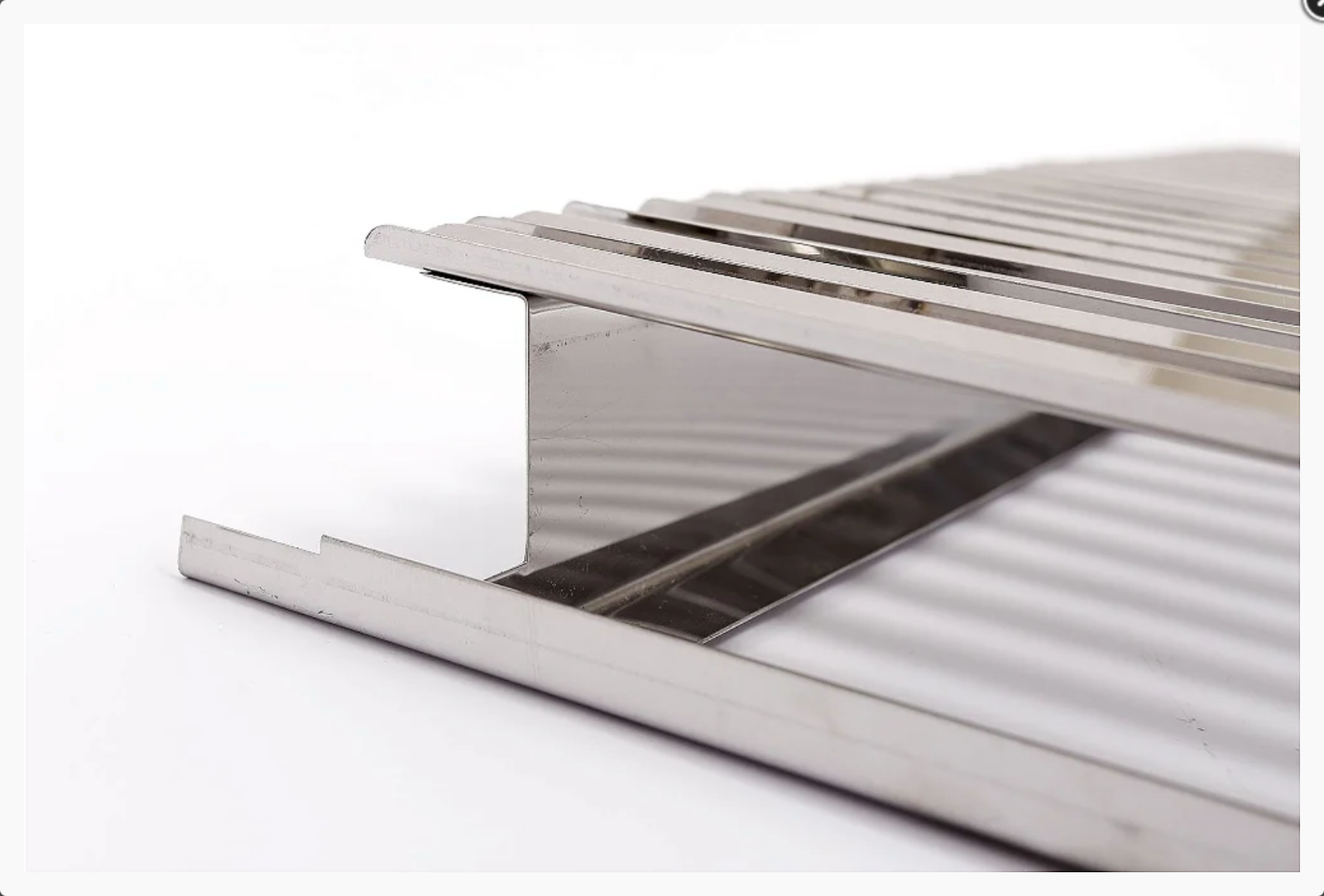 Detalhe de grelha argentina inox 304