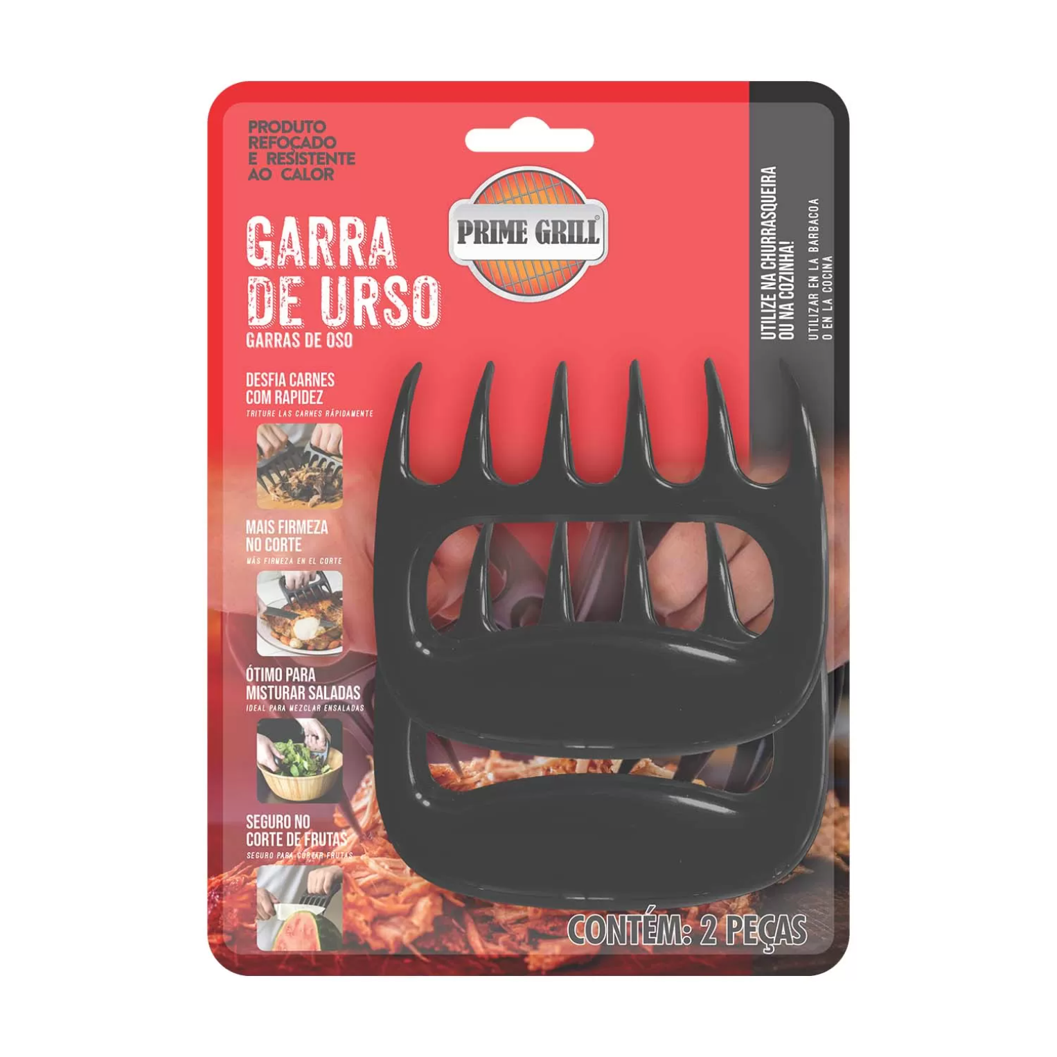 Garras de urso para desfiar